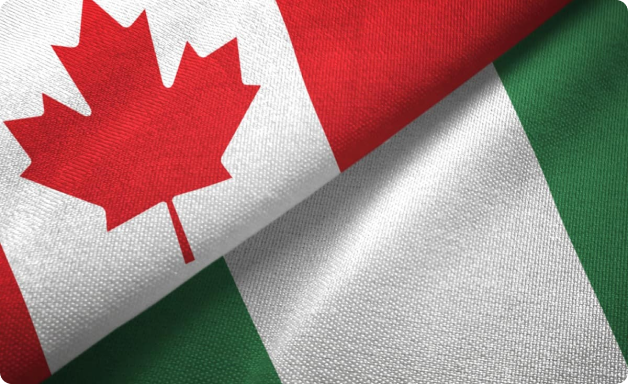 canada and nigeria flag