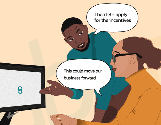 Illustration d'accompagnement en innovation et credits d'impot