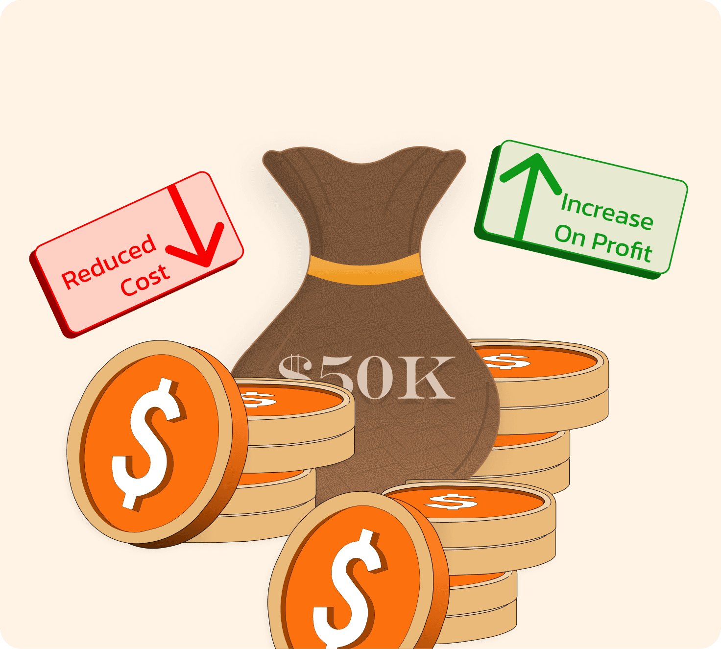 Minimize expenses illustration